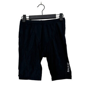 Baleaf Men's Black Biker Biking Shorts with Drawstring Polyester Large